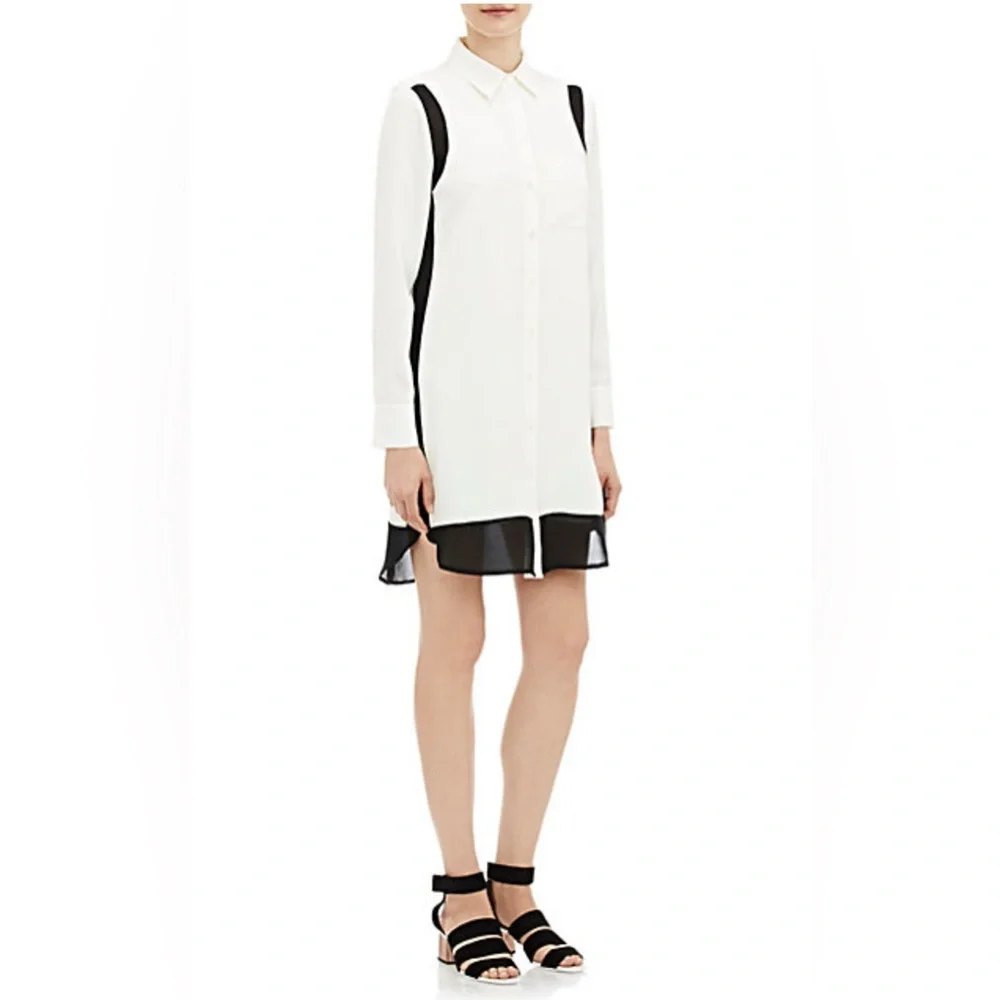 Vince Crepe de Chine Shirtdress - Picture 1 of 10